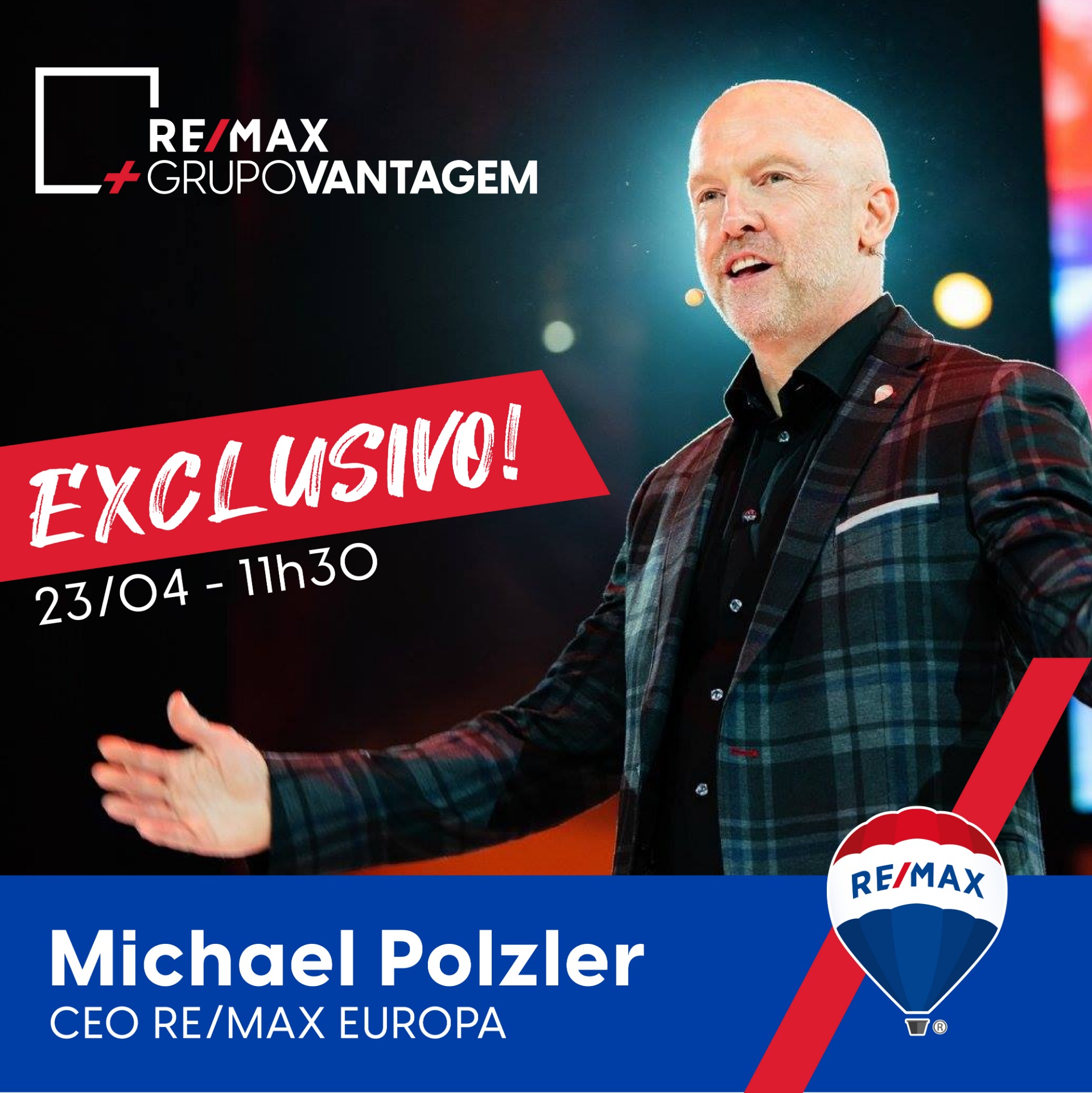 Grupo Vantagem oferece webinar com CEO da RE/MAX Europe
