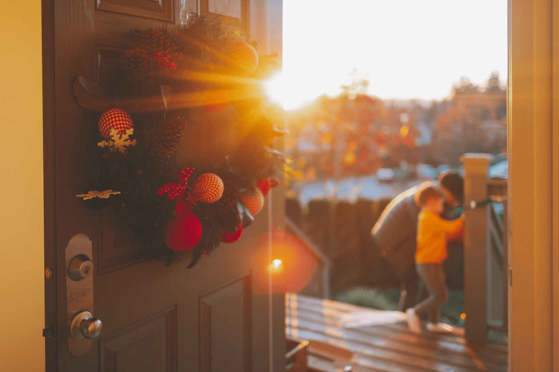 Abra a porta da sua casa nova ao espírito de Natal